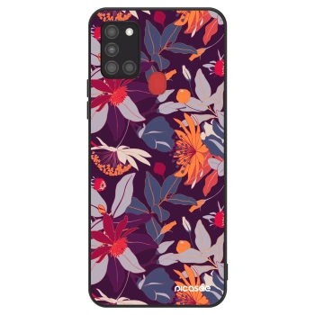 Szilikon tok erre a típusra Samsung Galaxy A21s - Purple Leaf