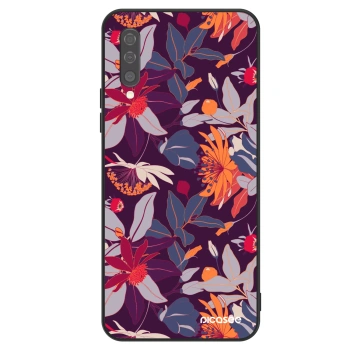 Szilikon tok erre a típusra Samsung Galaxy A50 A505F - Purple Leaf