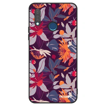 Szilikon tok erre a típusra Huawei P20 Lite - Purple Leaf