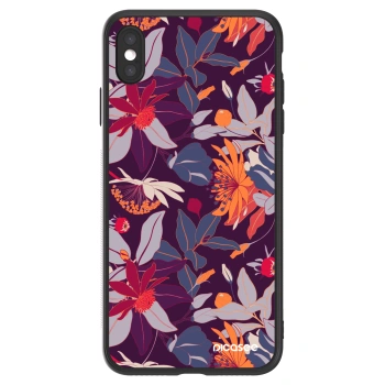 Picasee ULTIMATE CASE Apple iPhone XS Max - készülékre - Purple Leaf