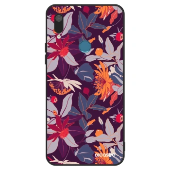 Szilikon tok erre a típusra Huawei Y7 2019 - Purple Leaf