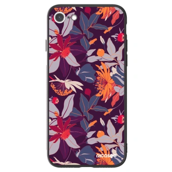 Picasee ULTIMATE CASE Apple iPhone SE 2020 - készülékre - Purple Leaf