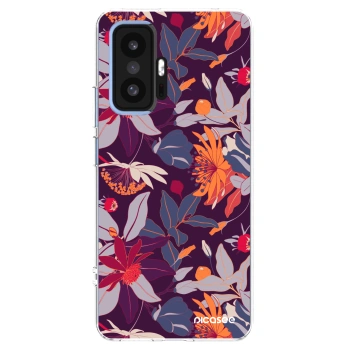 Picasee átlátszó szilikon tok az alábbi mobiltelefonokra Xiaomi 11T - Purple Leaf