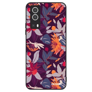 Szilikon tok erre a típusra Vivo Y72 5G - Purple Leaf