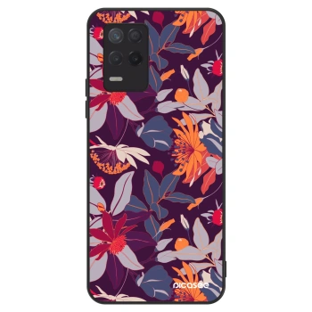Szilikon tok erre a típusra Realme 8 5G - Purple Leaf