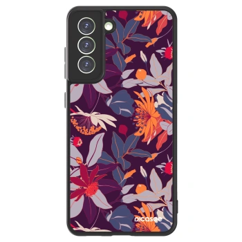 Picasee ULTIMATE CASE Samsung Galaxy S21 FE 5G - készülékre - Purple Leaf
