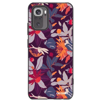 Picasee fekete szilikon tok az alábbi mobiltelefonokra Xiaomi Redmi Note 11S 4G - Purple Leaf