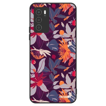 Szilikon tok erre a típusra OPPO A16s - Purple Leaf