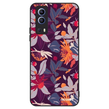 Szilikon tok erre a típusra Vivo Y52 5G - Purple Leaf