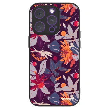 Picasee ULTIMATE CASE Apple iPhone 14 Pro - készülékre - Purple Leaf
