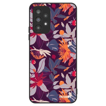 Szilikon tok erre a típusra Samsung Galaxy A73 5G - Purple Leaf