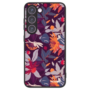 Picasee ULTIMATE CASE Samsung Galaxy S23 5G - készülékre - Purple Leaf