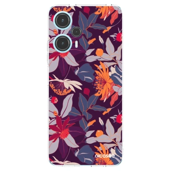 Picasee átlátszó szilikon tok az alábbi mobiltelefonokra Xiaomi Poco F5 - Purple Leaf
