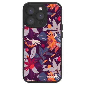 Picasee ULTIMATE CASE Apple iPhone 15 Pro - készülékre - Purple Leaf