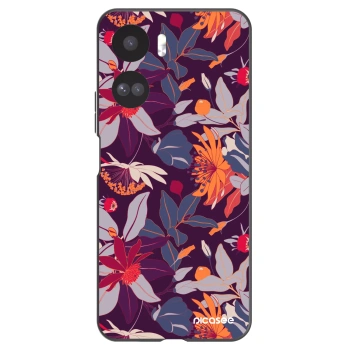 Picasee fekete szilikon tok az alábbi mobiltelefonokra Honor 90 Lite 5G - Purple Leaf