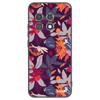 Picasee fekete szilikon tok az alábbi mobiltelefonokra OnePlus 11 5G - Purple Leaf