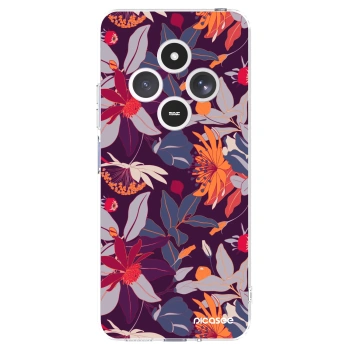 Picasee átlátszó szilikon tok az alábbi mobiltelefonokra Xiaomi Redmi 14C - Purple Leaf