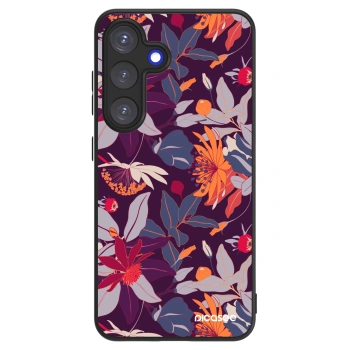 Picasee ULTIMATE CASE PowerShare Samsung Galaxy S25 5G - készülékre - Purple Leaf