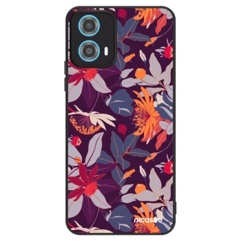 Szilikon tok erre a típusra Motorola Moto G34 5G - Purple Leaf