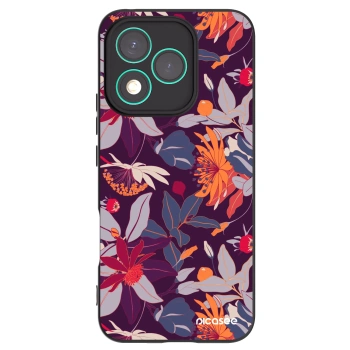 Picasee fekete szilikon tok az alábbi mobiltelefonokra Honor 400 Lite 5G - Purple Leaf