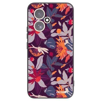 Picasee fekete szilikon tok az alábbi mobiltelefonokra Honor 400 5G - Purple Leaf