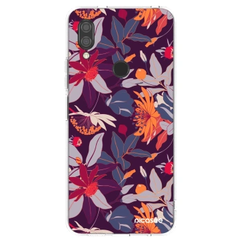 Picasee átlátszó szilikon tok az alábbi mobiltelefonokra Xiaomi Redmi 7 - Purple Leaf