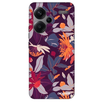 Szilikon tok erre a típusra Xiaomi Redmi Note 13 Pro+ 5G - Purple Leaf