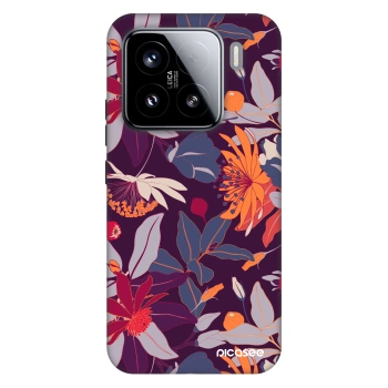 Szilikon tok erre a típusra Xiaomi 15 - Purple Leaf