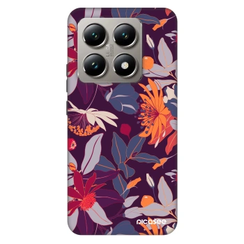 Szilikon tok erre a típusra Xiaomi 14T Pro - Purple Leaf