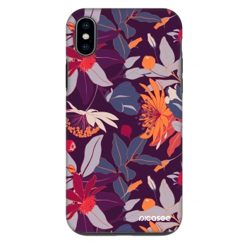 Szilikon tok erre a típusra Apple iPhone XS Max - Purple Leaf