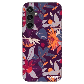 Szilikon tok erre a típusra Samsung Galaxy S23 FE S711B - Purple Leaf
