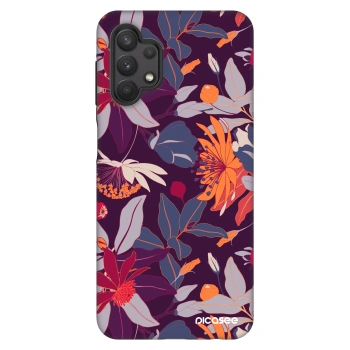 Szilikon tok erre a típusra Samsung Galaxy A32 5G A326B - Purple Leaf