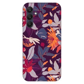 Szilikon tok erre a típusra Samsung Galaxy A25 A256B 5G - Purple Leaf