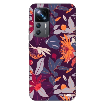Szilikon tok erre a típusra Xiaomi 12T - Purple Leaf