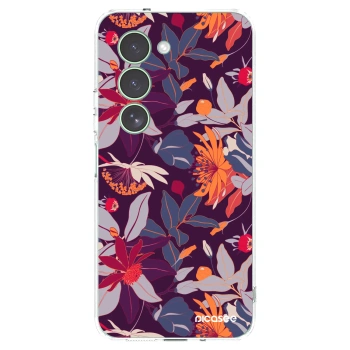 Picasee átlátszó szilikon tok az alábbi mobiltelefonokra Xiaomi Redmi 15 5G - Purple Leaf