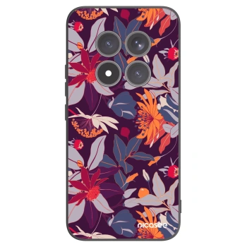 Picasee fekete szilikon tok az alábbi mobiltelefonokra Xiaomi Redmi Note 15 Pro+ - Purple Leaf