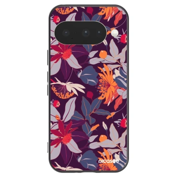 Picasee fekete szilikon tok az alábbi mobiltelefonokra Google Pixel 10 - Purple Leaf