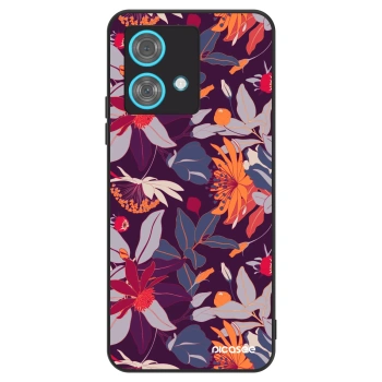 Szilikon tok erre a típusra Motorola Edge 40 Neo - Purple Leaf