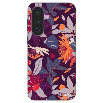 Szilikon tok erre a típusra Samsung Galaxy A57 5G - Purple Leaf