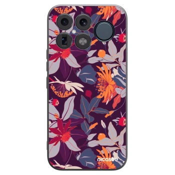 Picasee fekete szilikon tok az alábbi mobiltelefonokra Xiaomi Poco F8 Ultra - Purple Leaf