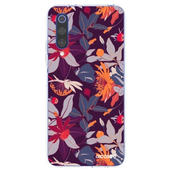 Picasee átlátszó szilikon tok az alábbi mobiltelefonokra Xiaomi Mi 9 SE - Purple Leaf