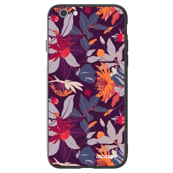 Szilikon tok erre a típusra Apple iPhone 6/6S - Purple Leaf