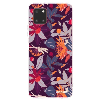 Picasee átlátszó szilikon tok az alábbi mobiltelefonokra Samsung Galaxy Note 10 Lite N770F - Purple Leaf