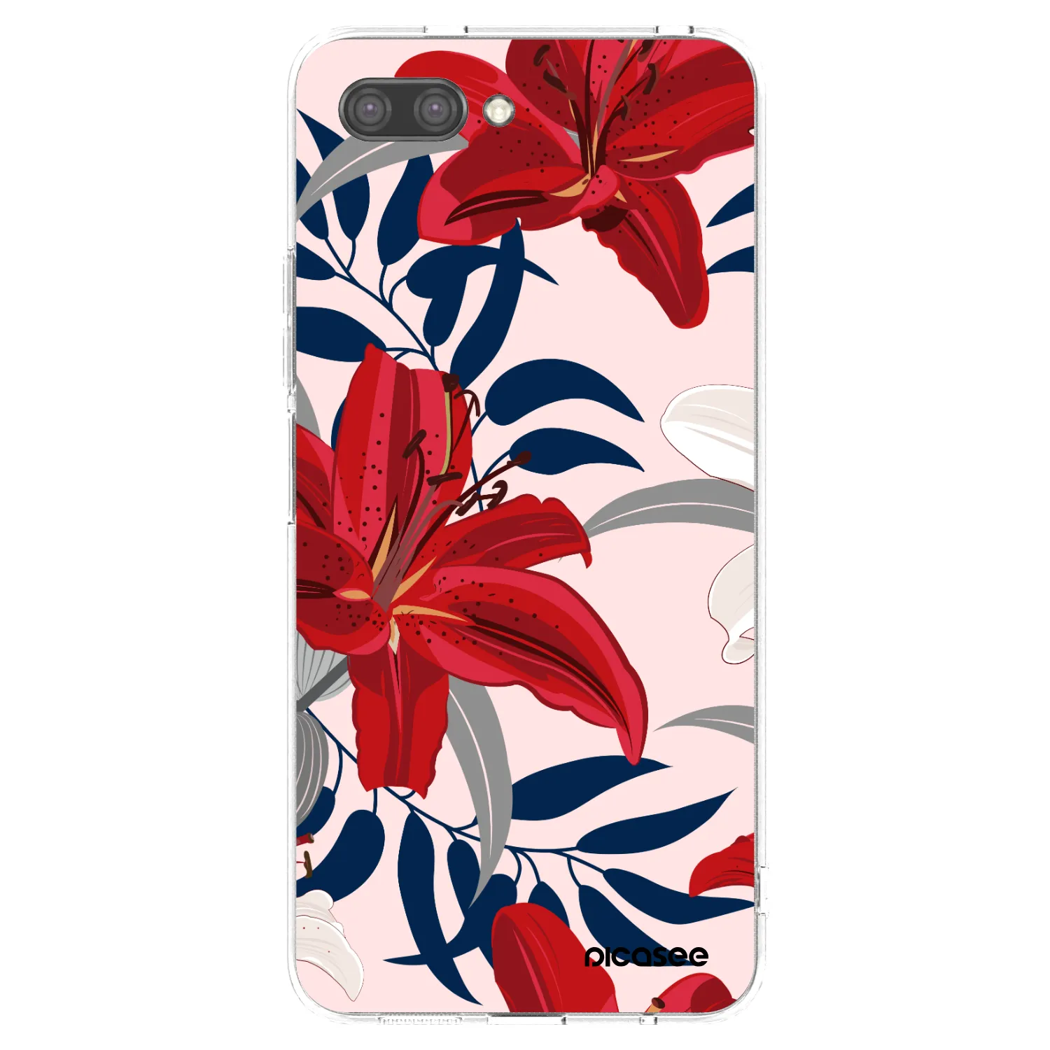 Picasee átlátszó szilikon tok az alábbi mobiltelefonokra Honor 10 - Red Lily
