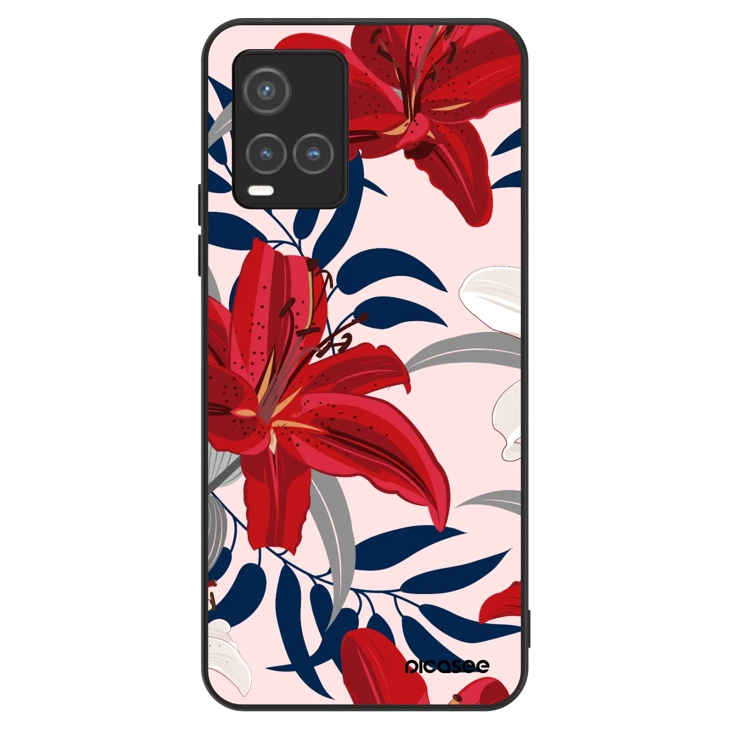 Picasee ULTIMATE CASE Vivo Y33s - készülékre - Red Lily