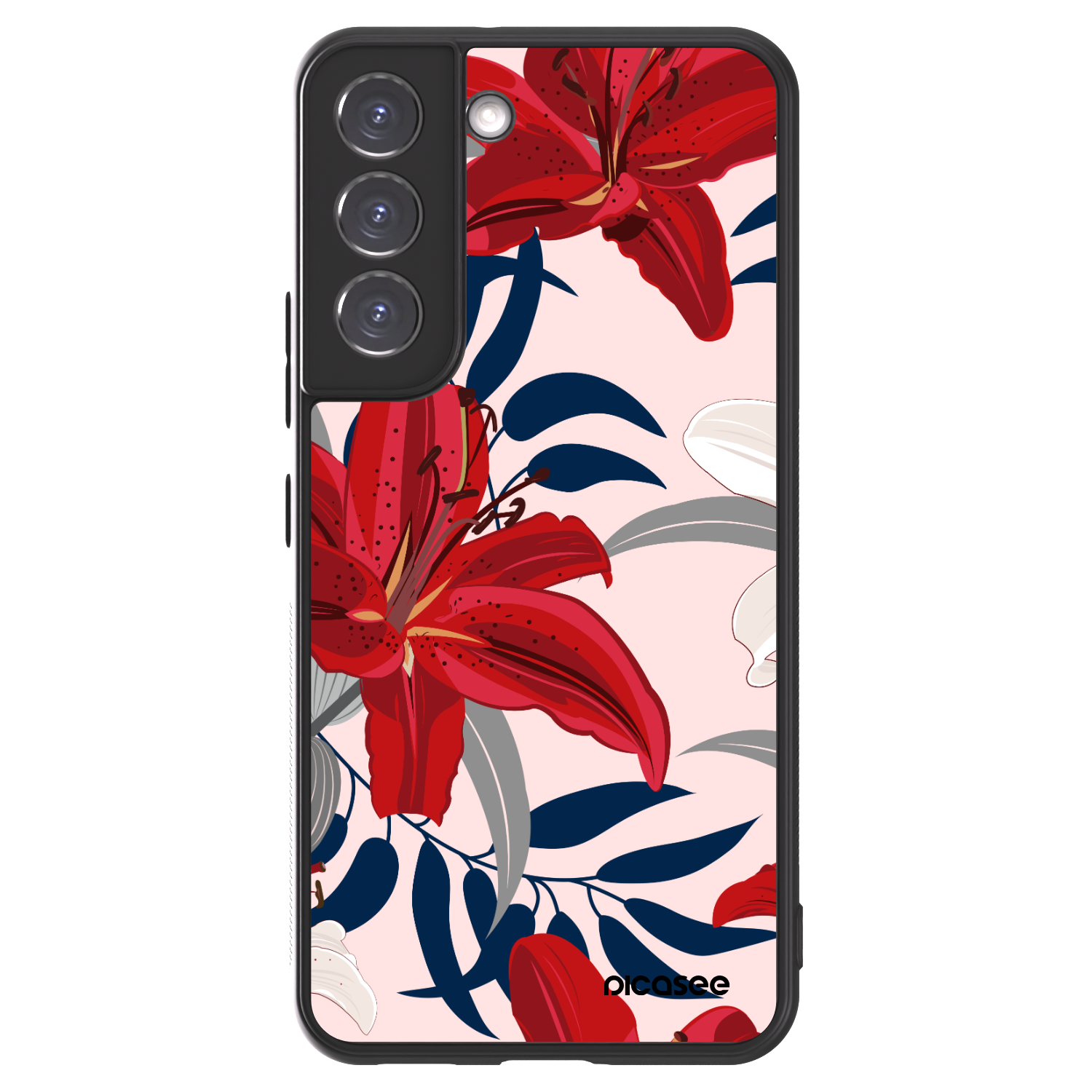 Picasee ULTIMATE CASE PowerShare Samsung Galaxy S22 5G - készülékre - Red Lily