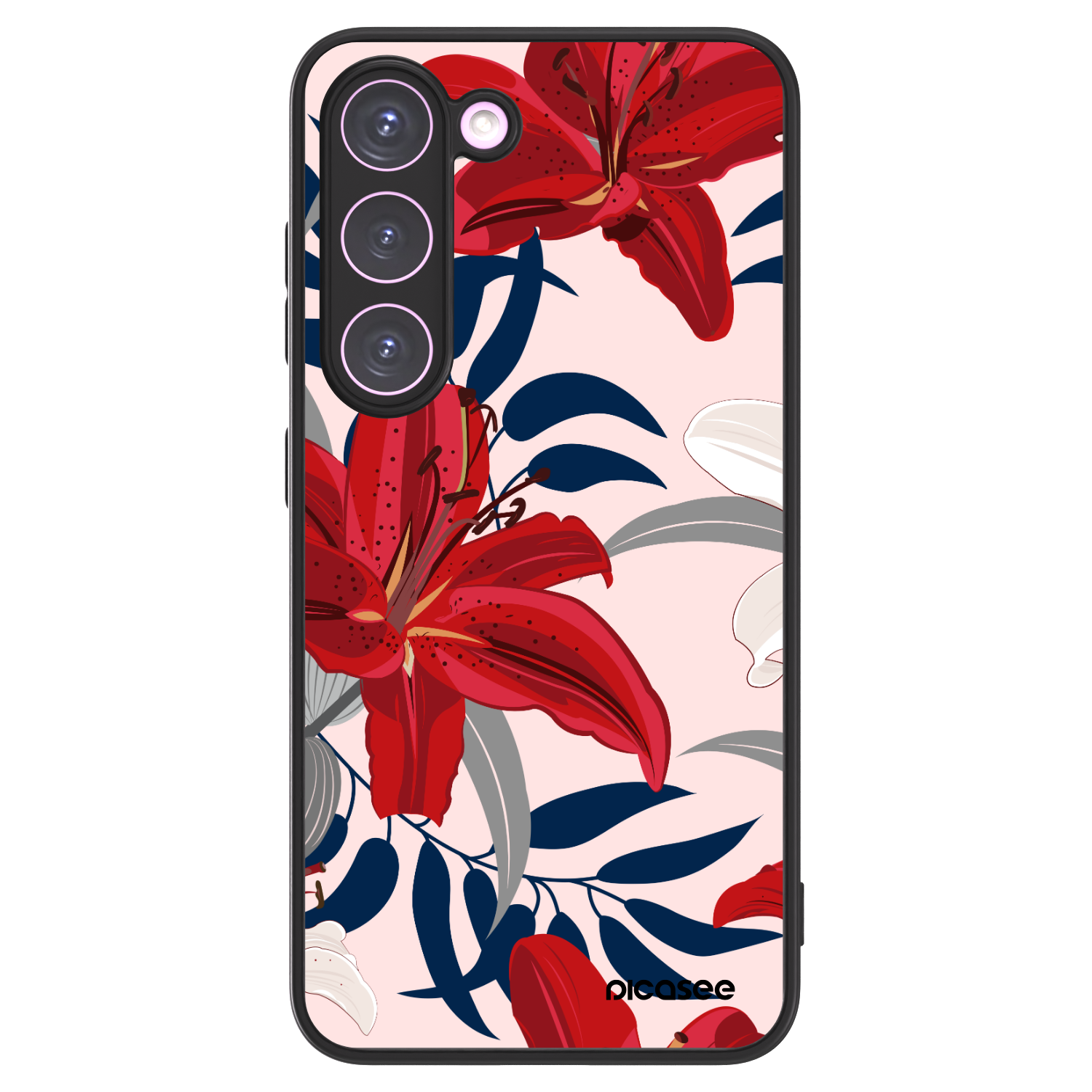 Picasee ULTIMATE CASE PowerShare Samsung Galaxy S23 5G - készülékre - Red Lily