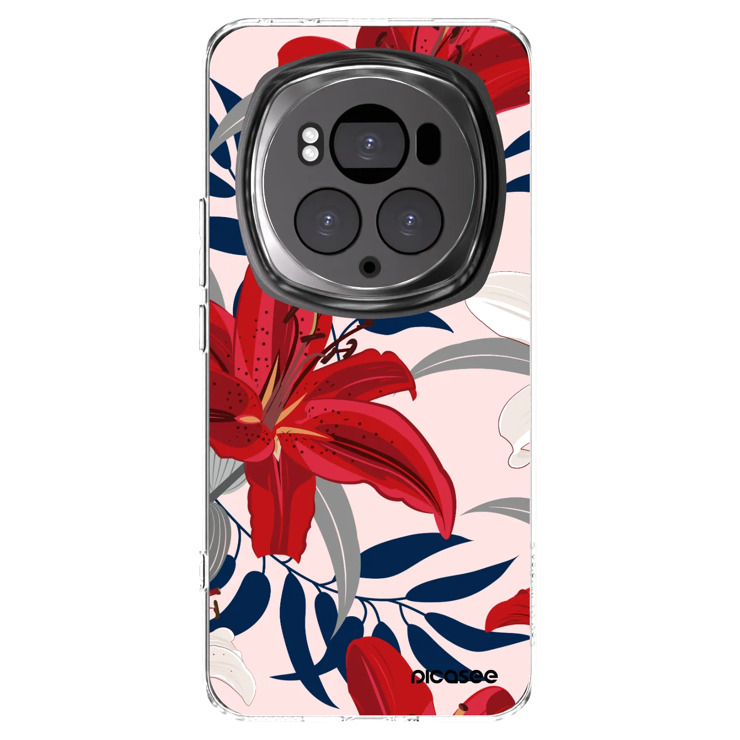 Picasee átlátszó szilikon tok az alábbi mobiltelefonokra Honor Magic6 Pro - Red Lily