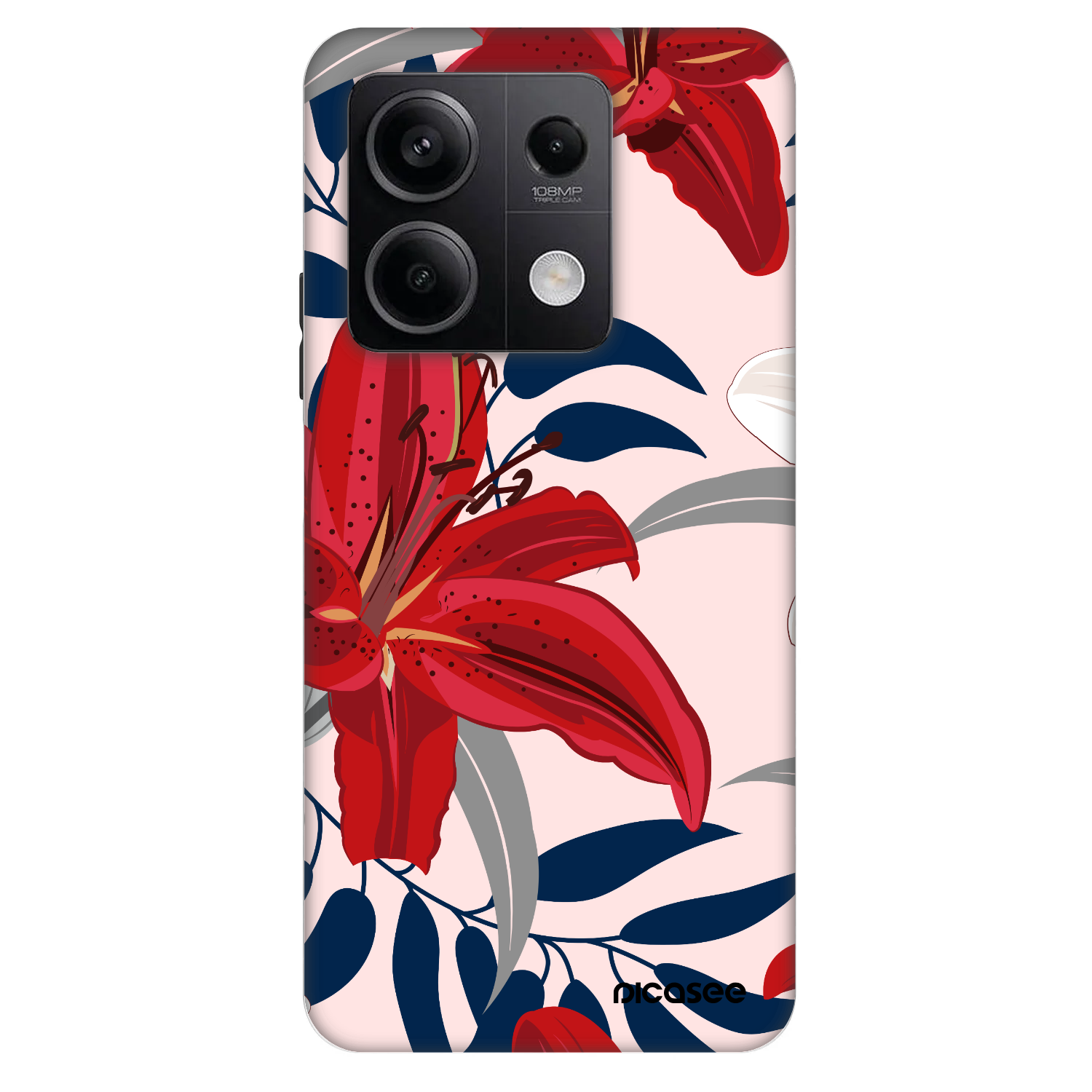 Picasee Fashion Case Xiaomi Redmi Note 13 5G - Red Lily