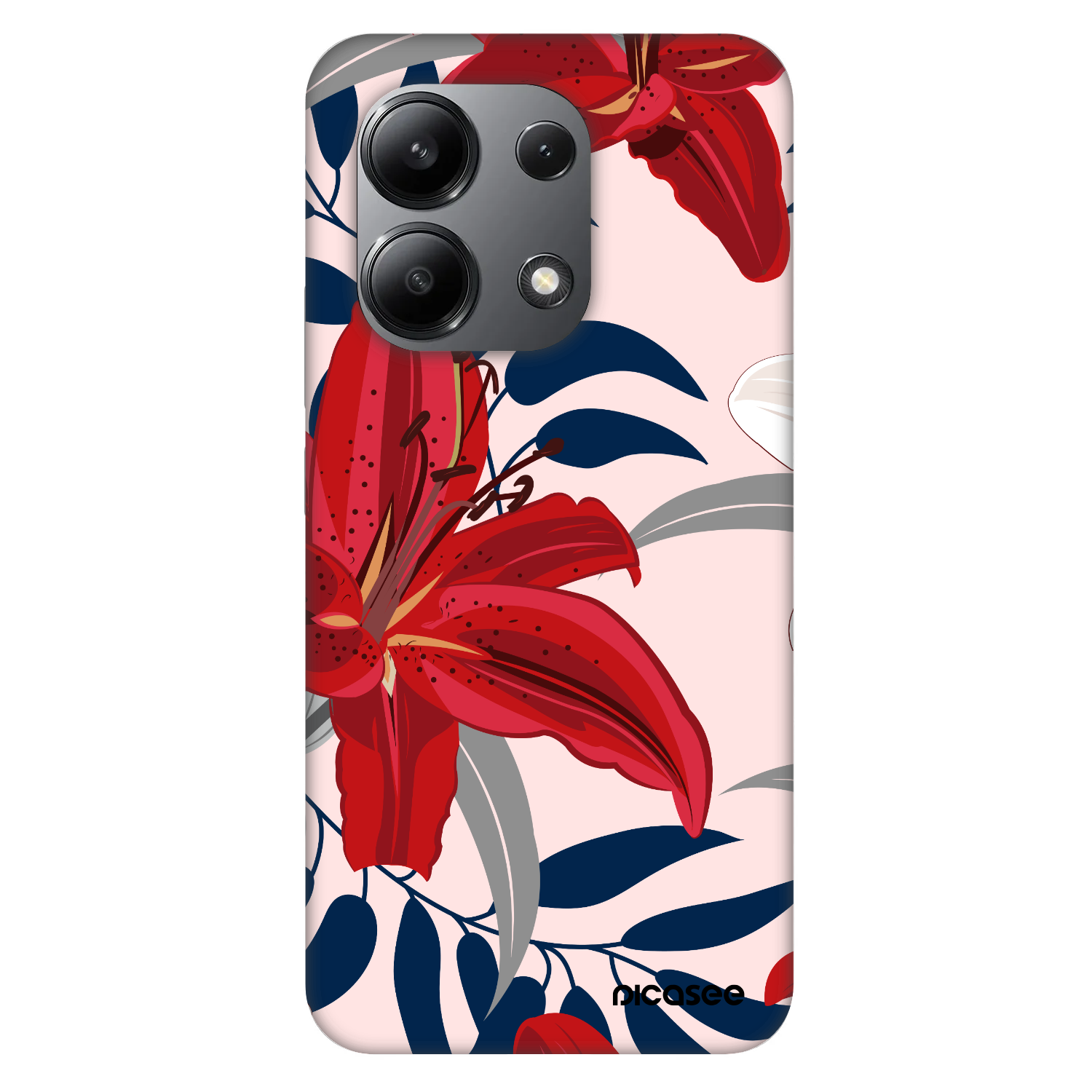 Picasee Fashion Case Xiaomi Redmi Note 13 4G - Red Lily